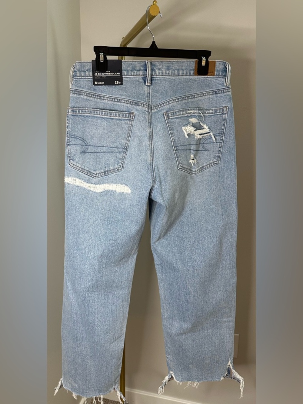 NWT! Rare! AEO Strigid Low-Rise Ex Boyfriend Jean - Picture 7 of 10